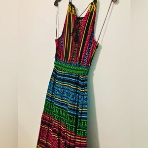 NWT__Women's Vibrant Print Maxi Dress__NWT